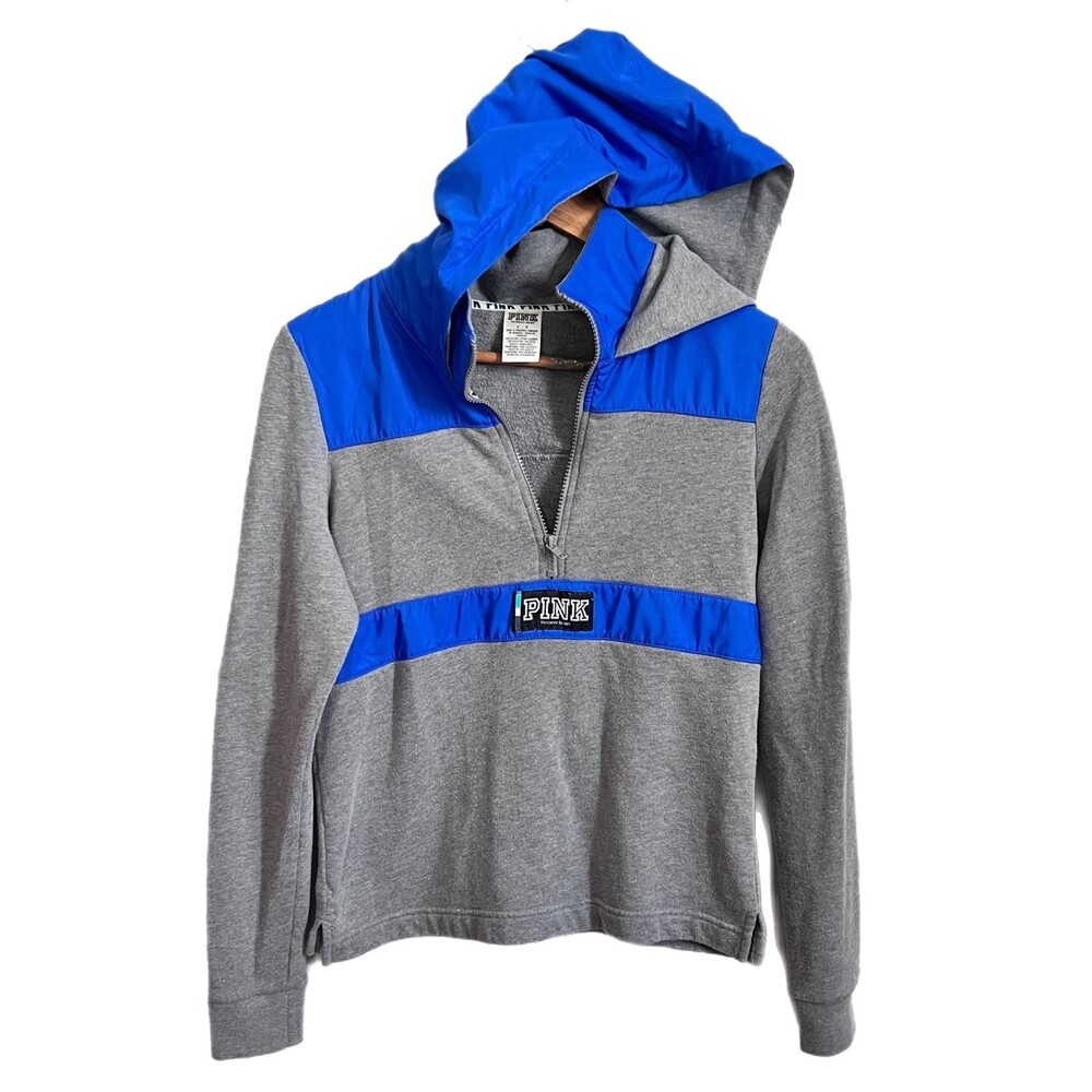 Small Victoria's Secret PINK Hoodie, Gray and blue sweater